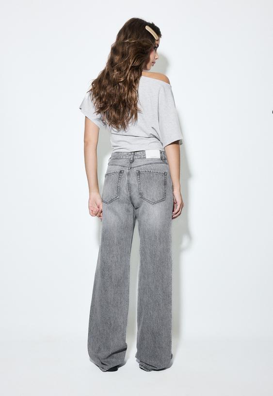 Stradivarius D92 Straight Fit, Bő Szárú Farmernadrág 0-707 38