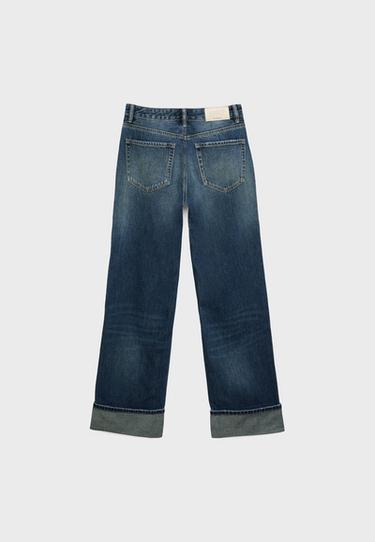 D92 Ripped straight wide-leg jeans — LIGHT GREY DENIM WASH 8