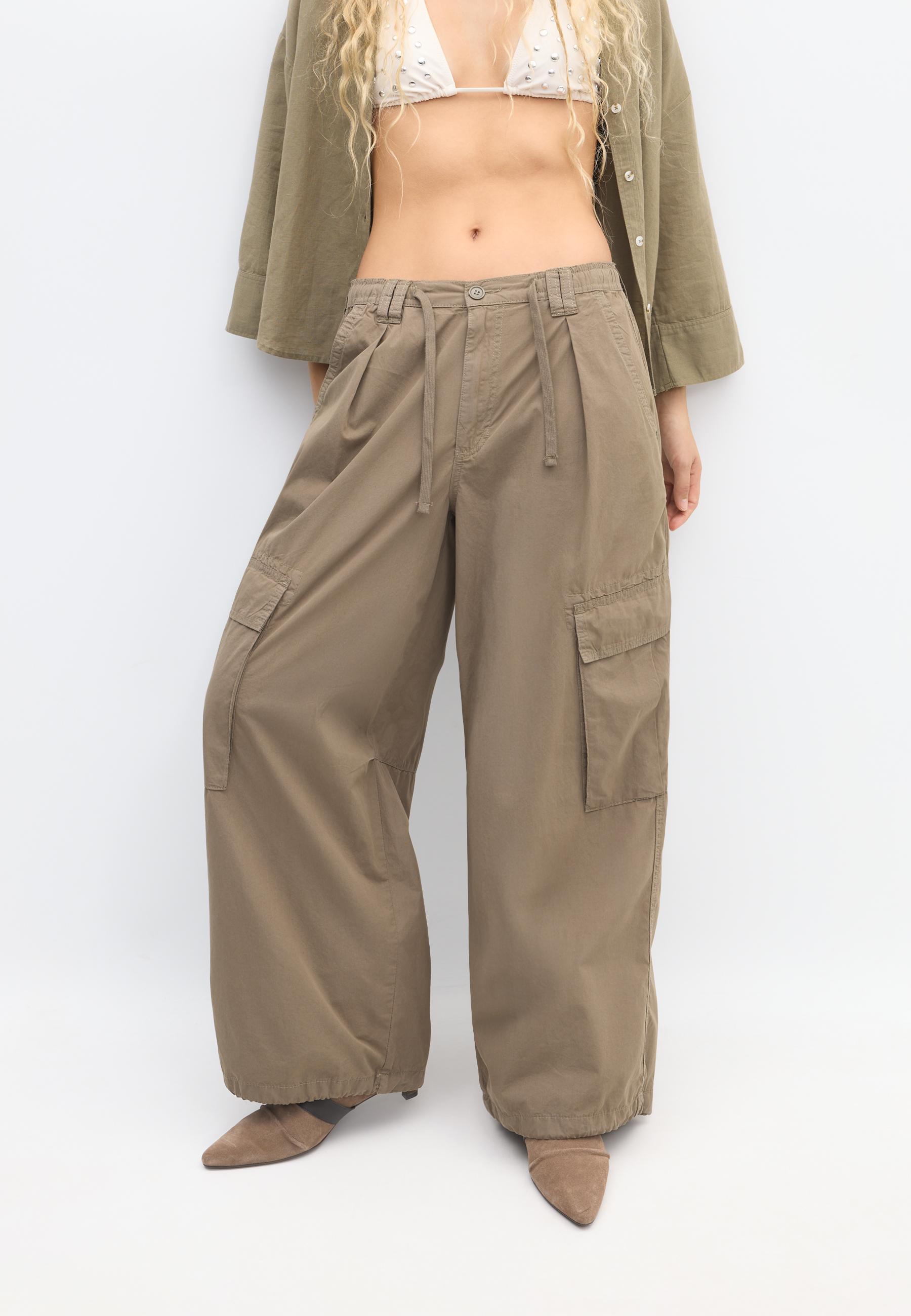 Stradivarius Stoperli poplin pantolon