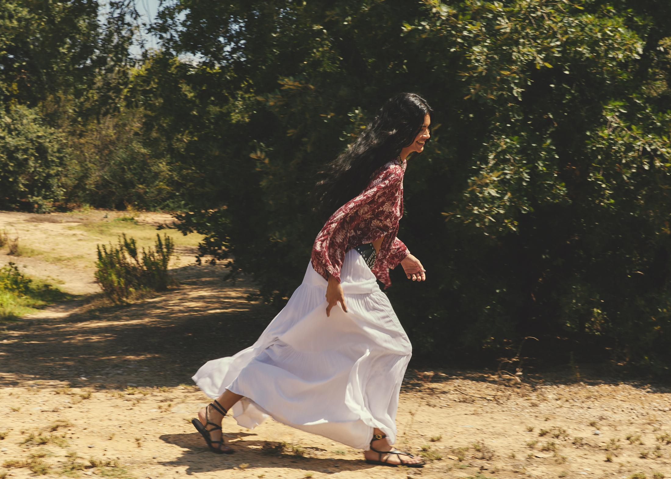 Boho midi skirt — White