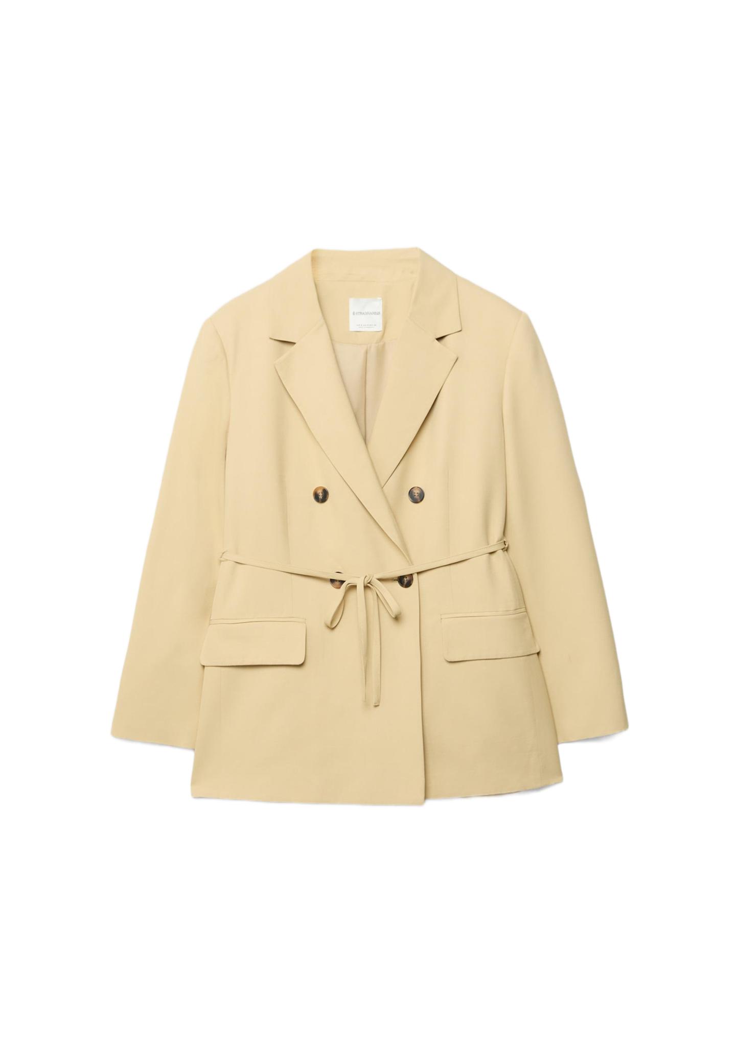 Kemerli blazer ceket - Görsel 9