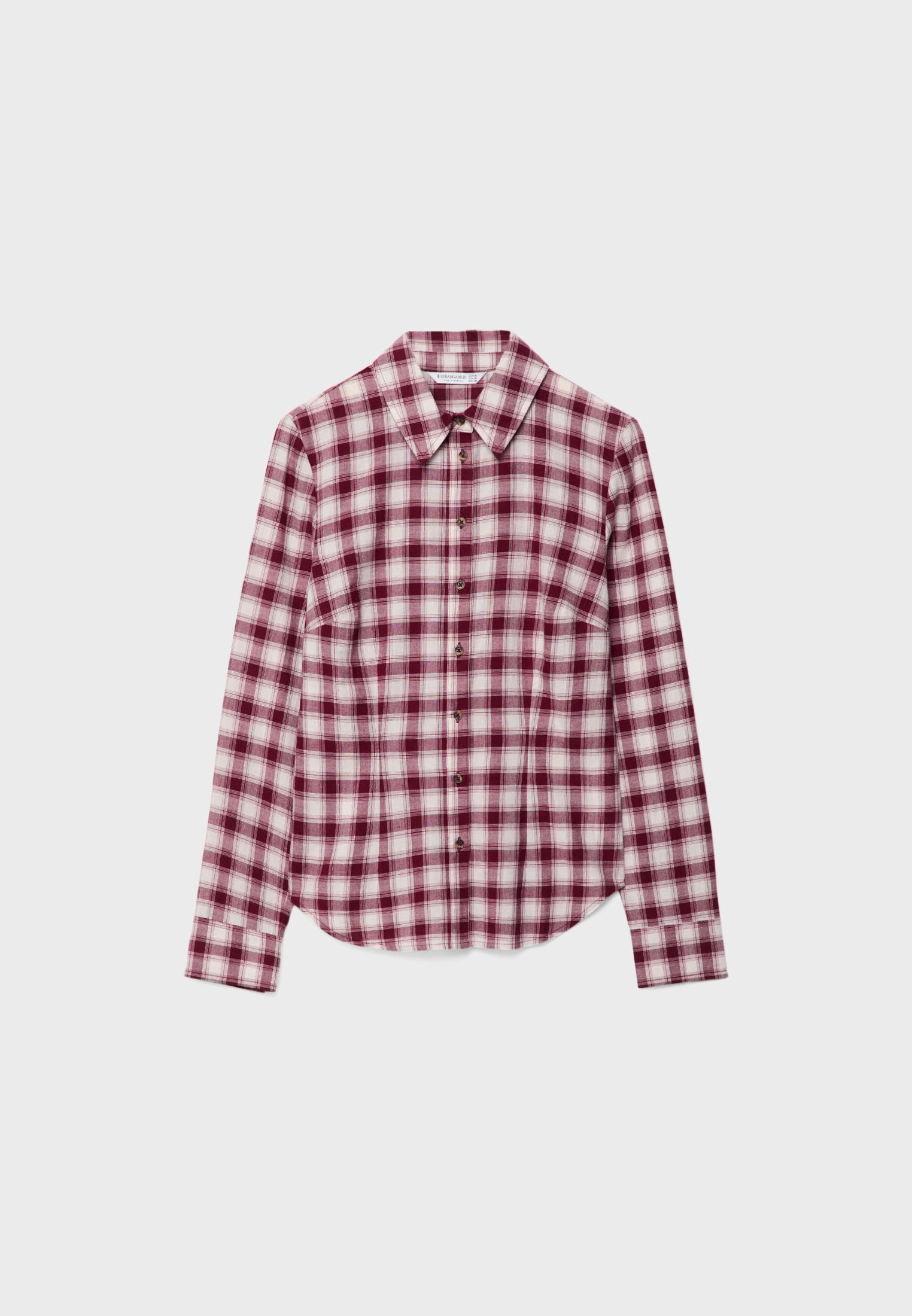 Camisa de cuadros mujer stradivarius sale