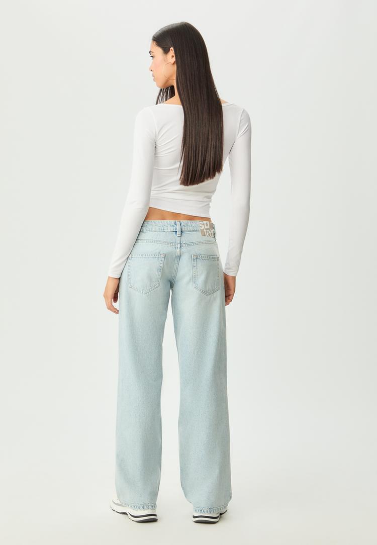 jeans baggy mid rise