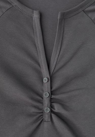 Long sleeve henley top — Dark grey 9
