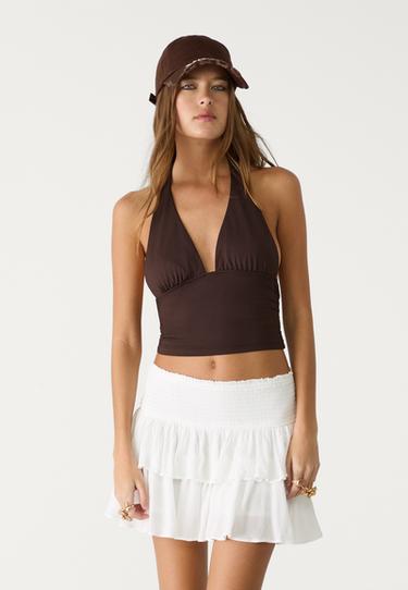 Volanlı mini şort etek - Görsel 12