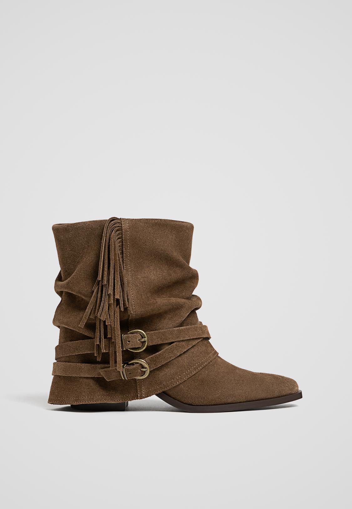 Botas Cowboy Stradivarius Botas Ante Stradivarius Botas Cowboy
