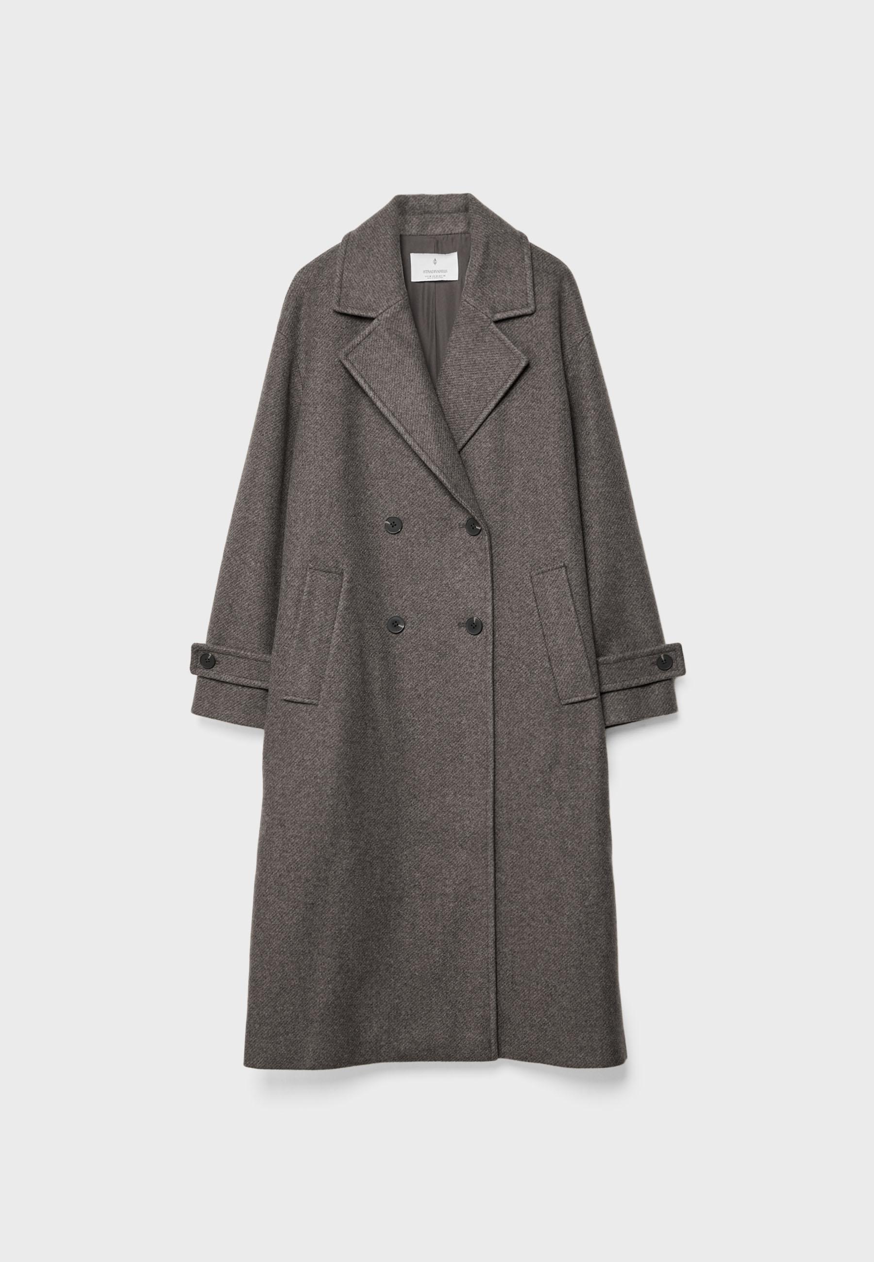 Long oversize coat - Women's fashion | Stradivarius Qatar