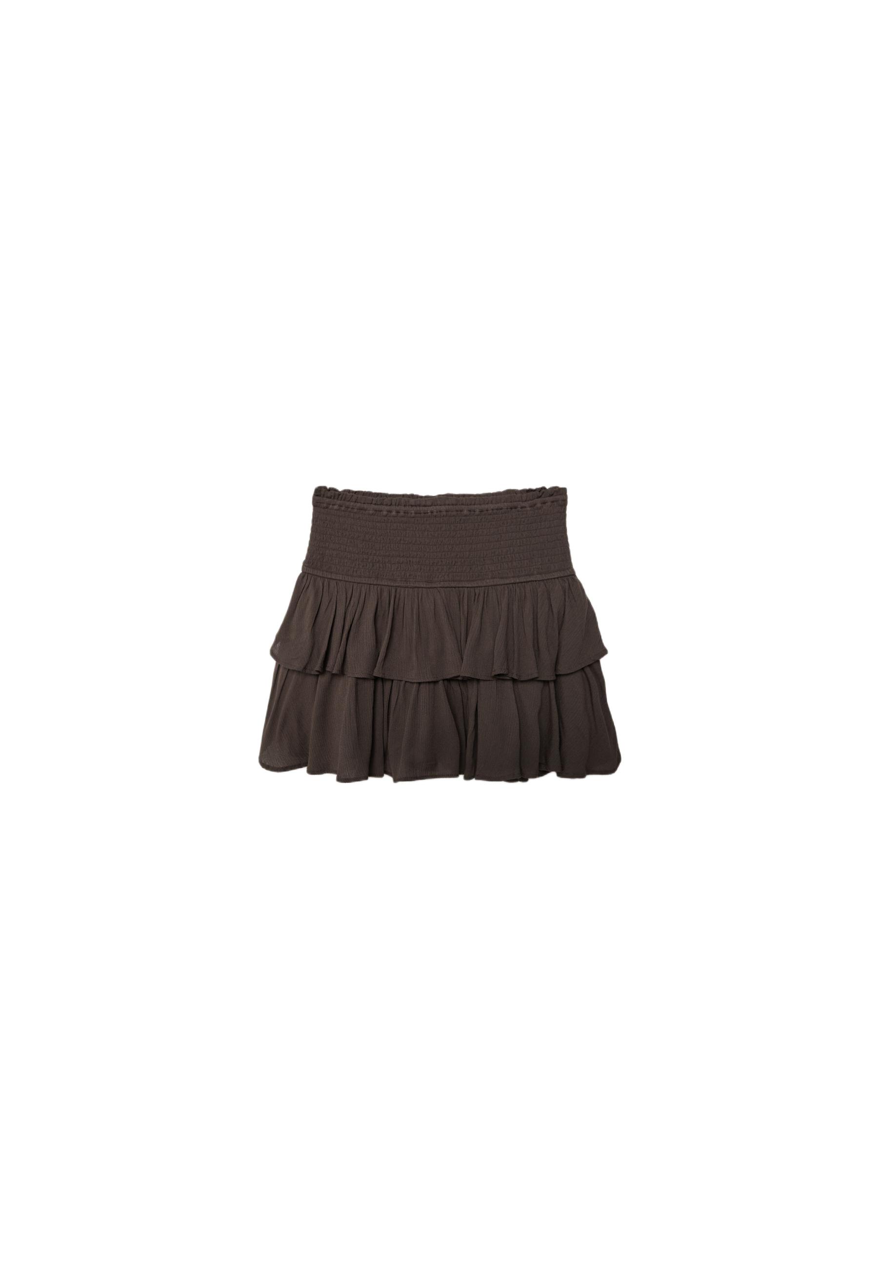 Stradivarius Volanlı mini şort etek görsel 6