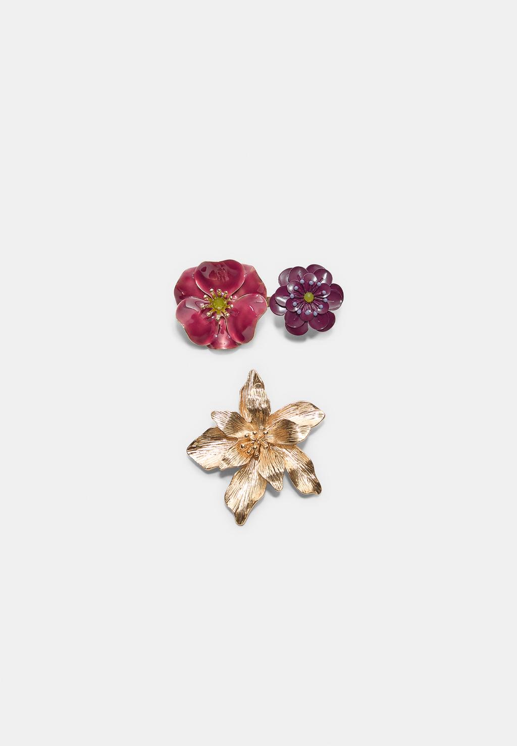 Set 3 pins flor