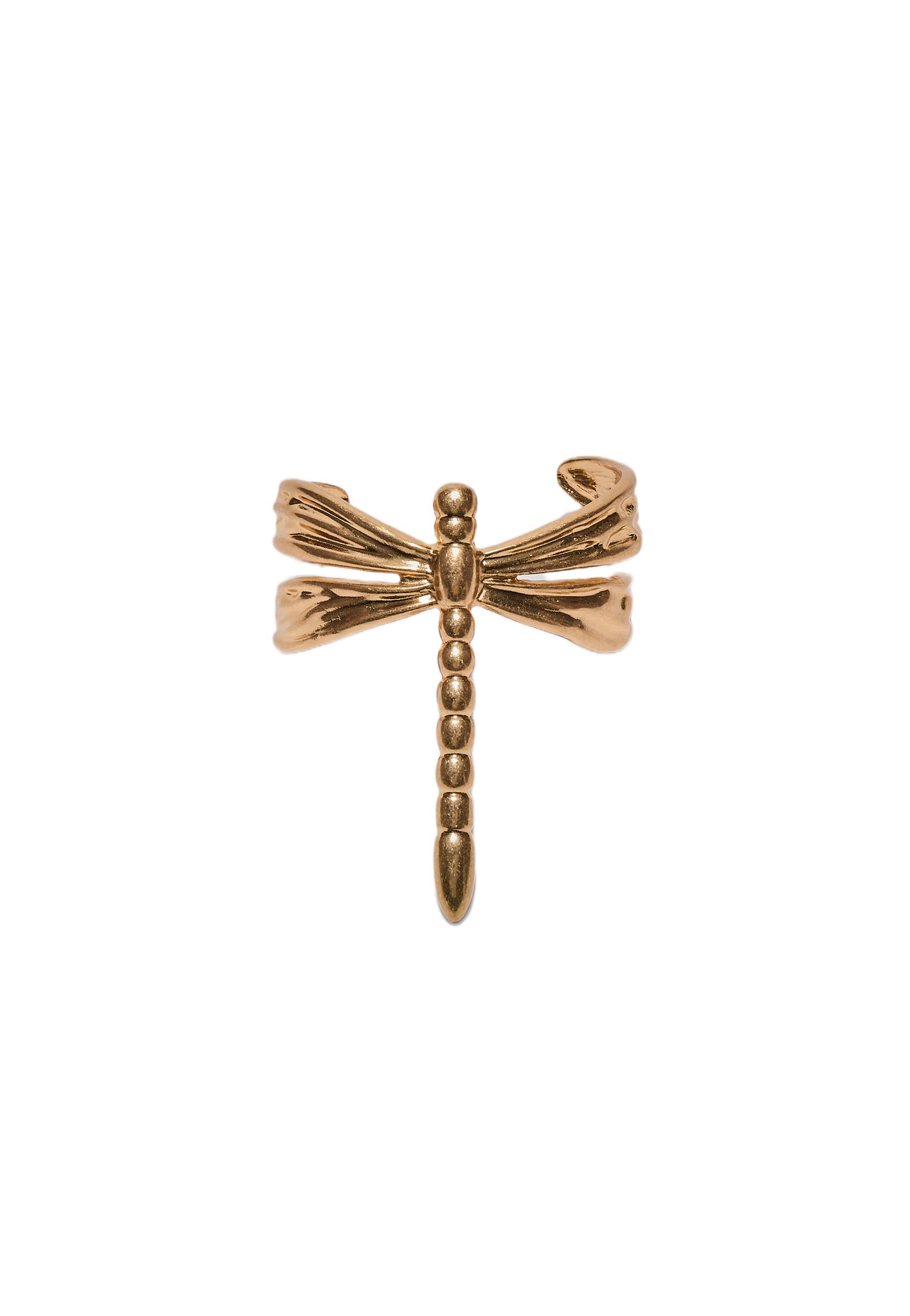 Dragonfly bangle — Gold