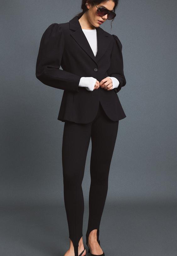 hacimli kollu blazer ceket