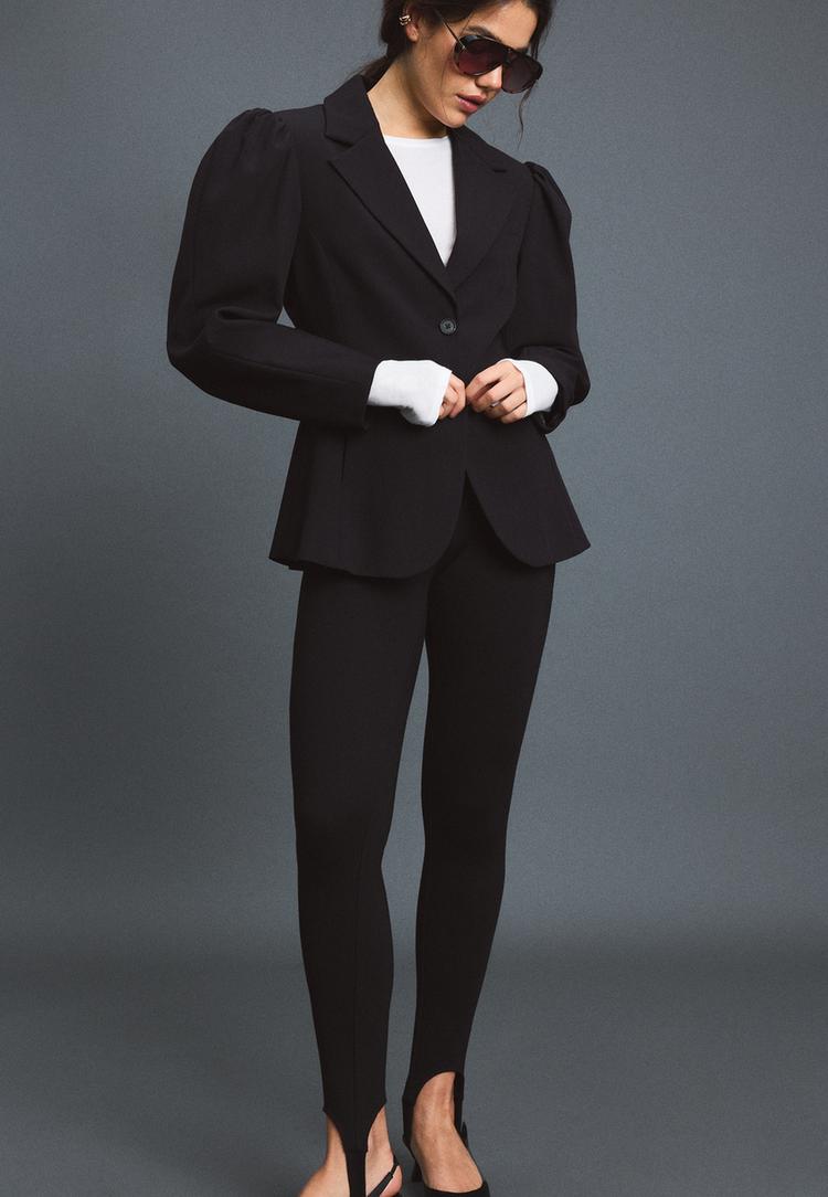 hacimli kollu blazer ceket