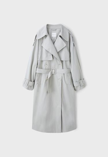 Oversize trench coat — Ecru 7