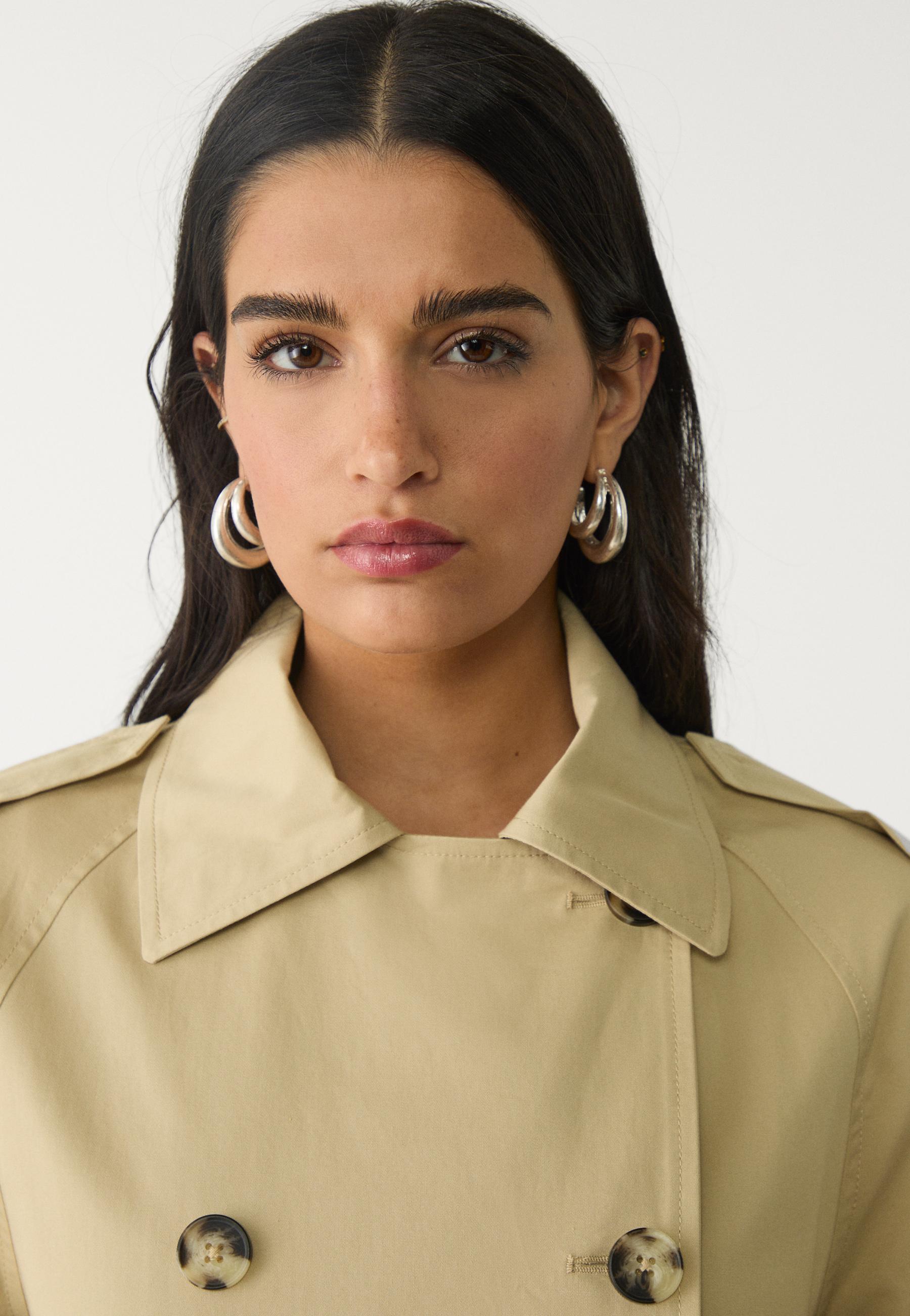 Regular oversize trench coat - Women's fashion