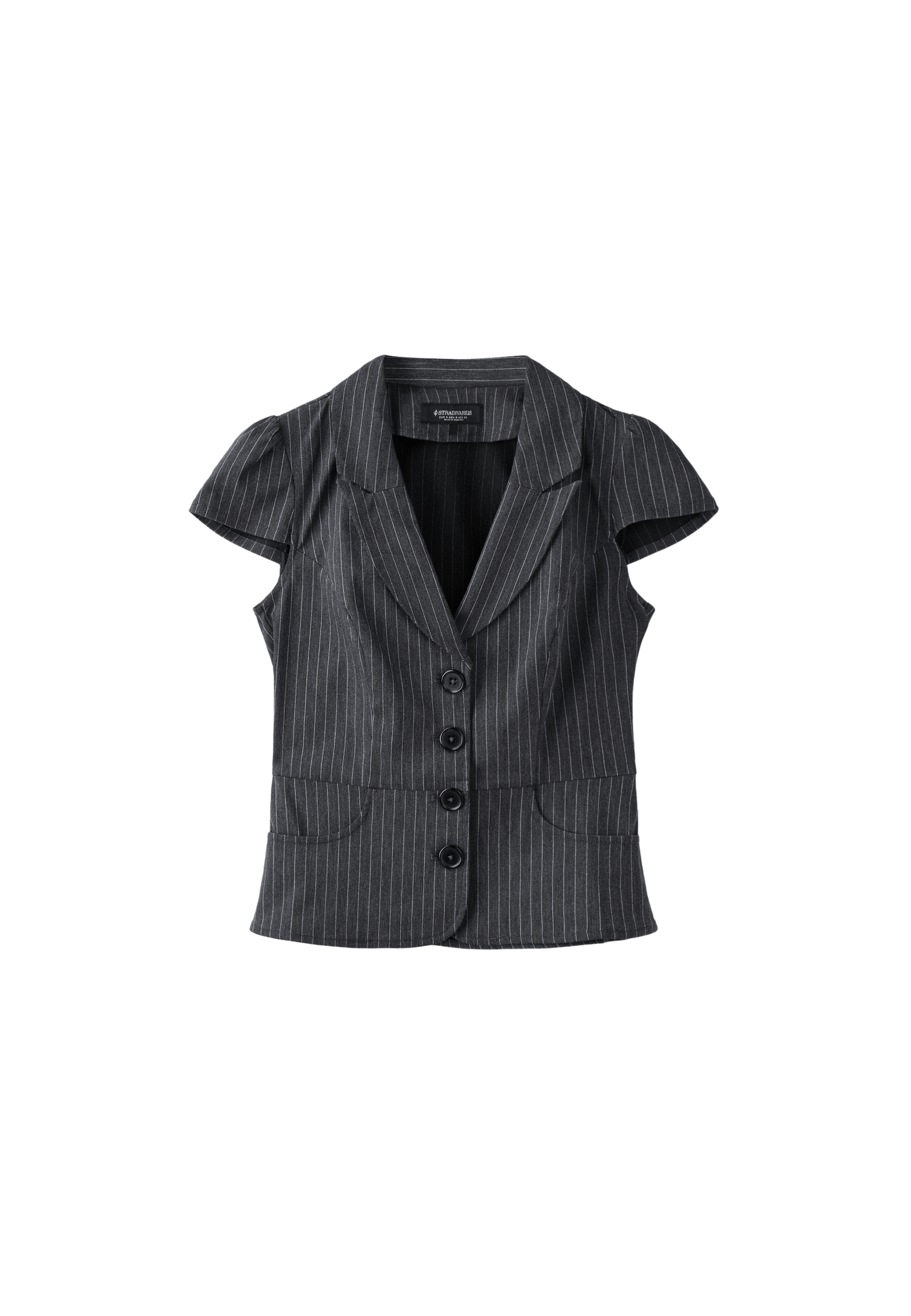 Short sleeve shirt with pockets — Dark grey