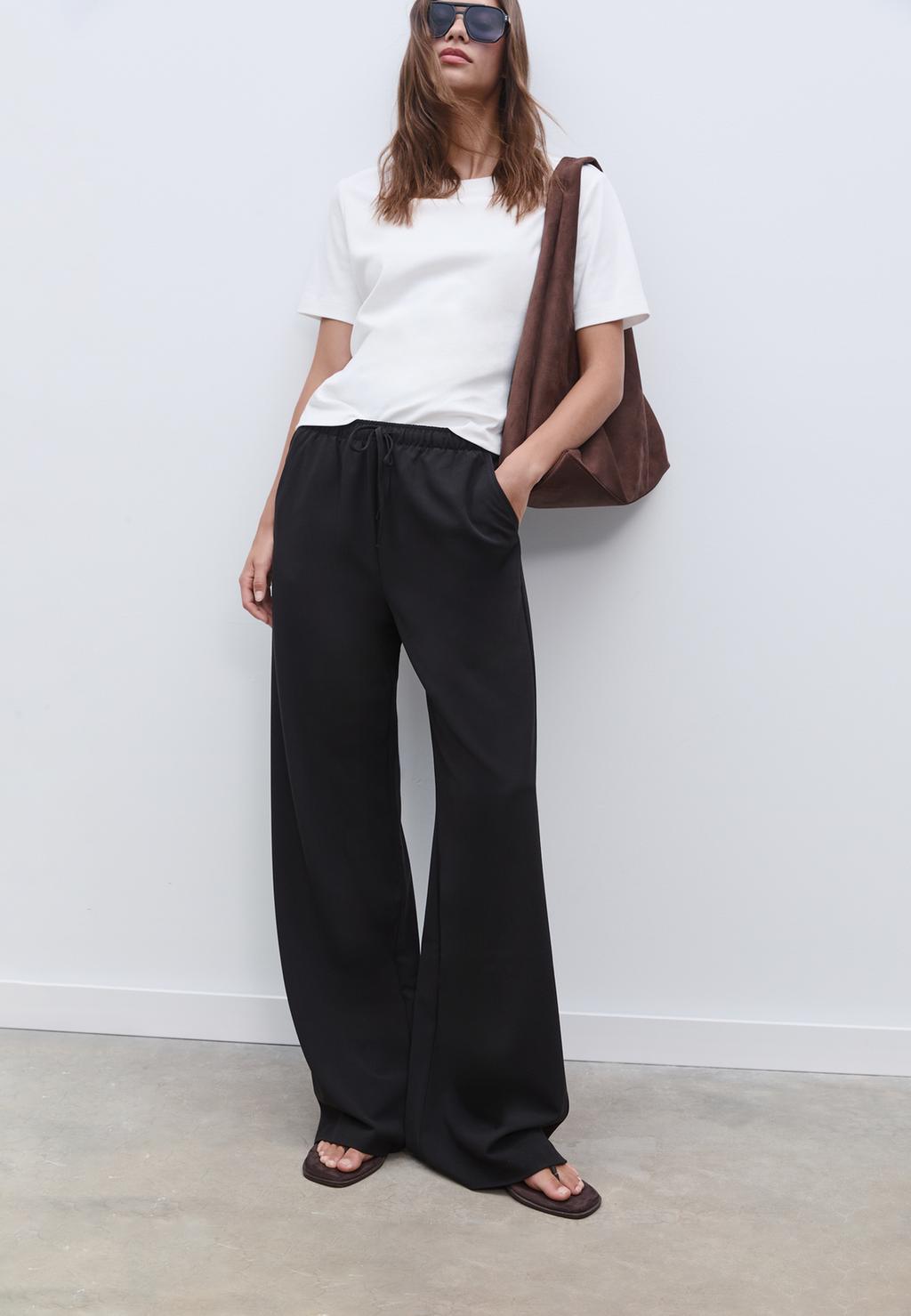 Long flowing smart trousers
