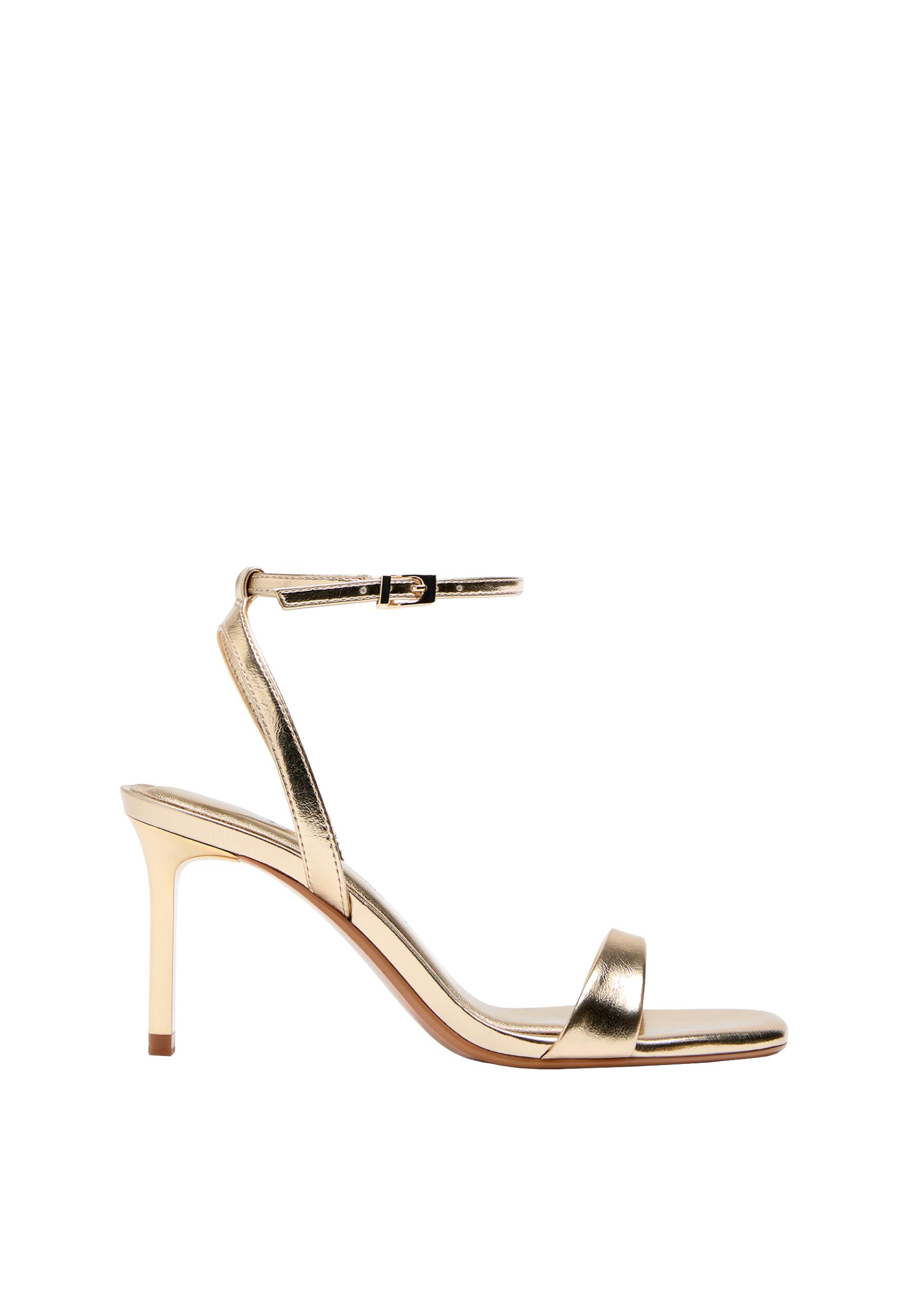 Stiletto heel sandals — GOLD