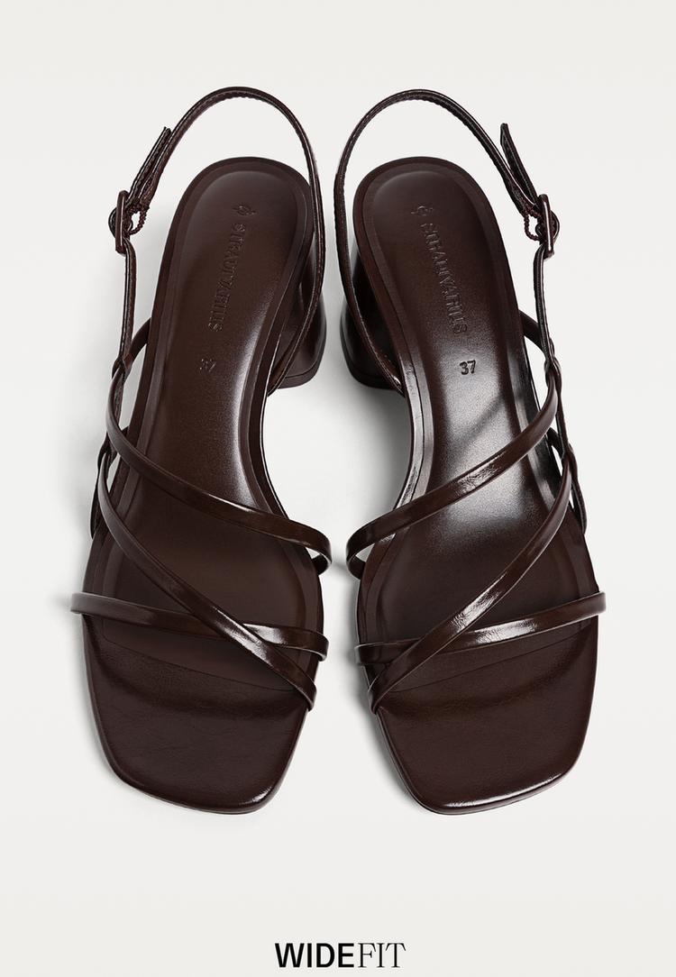 wide fit block heel sandals
