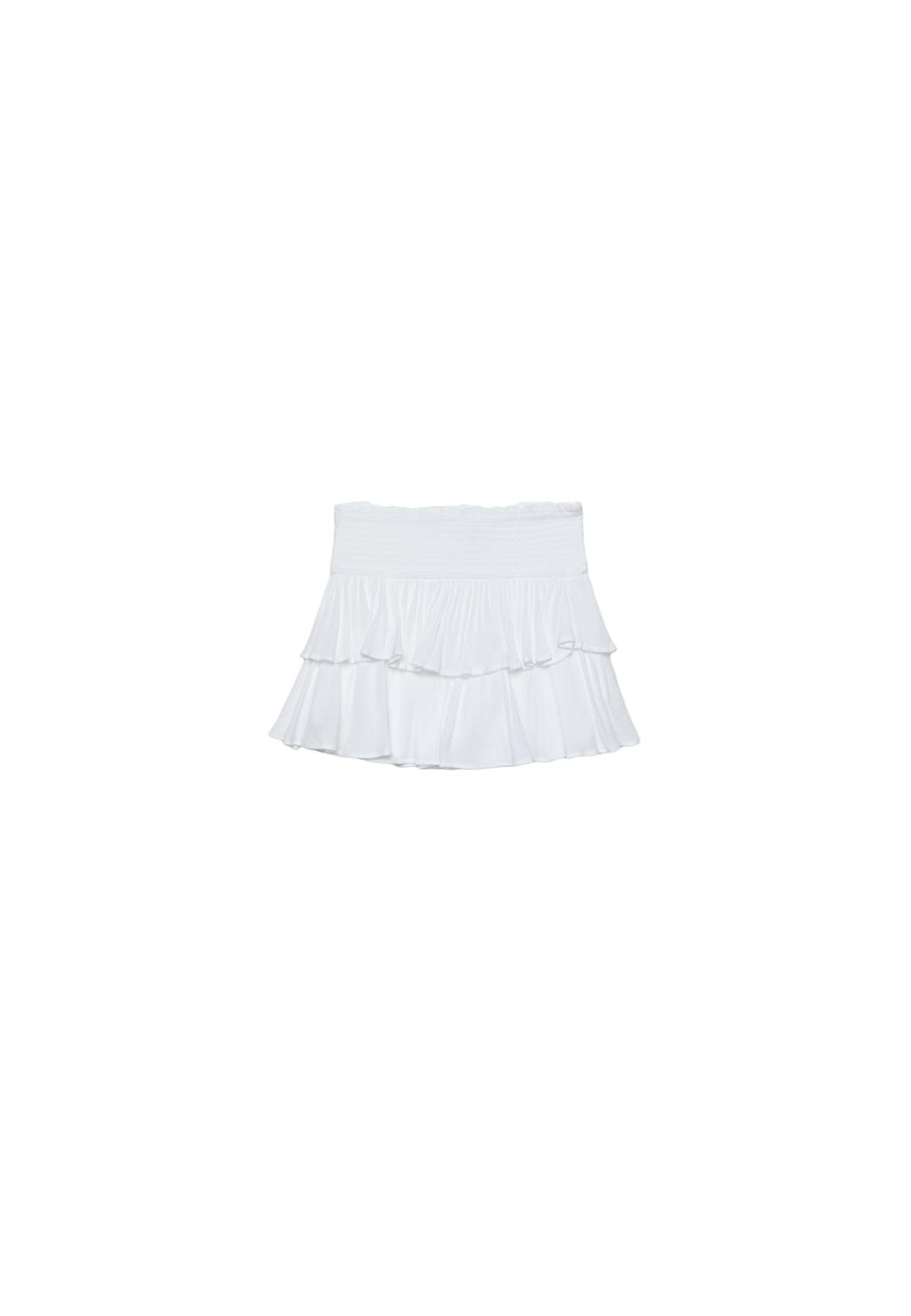 Ruffled mini skort