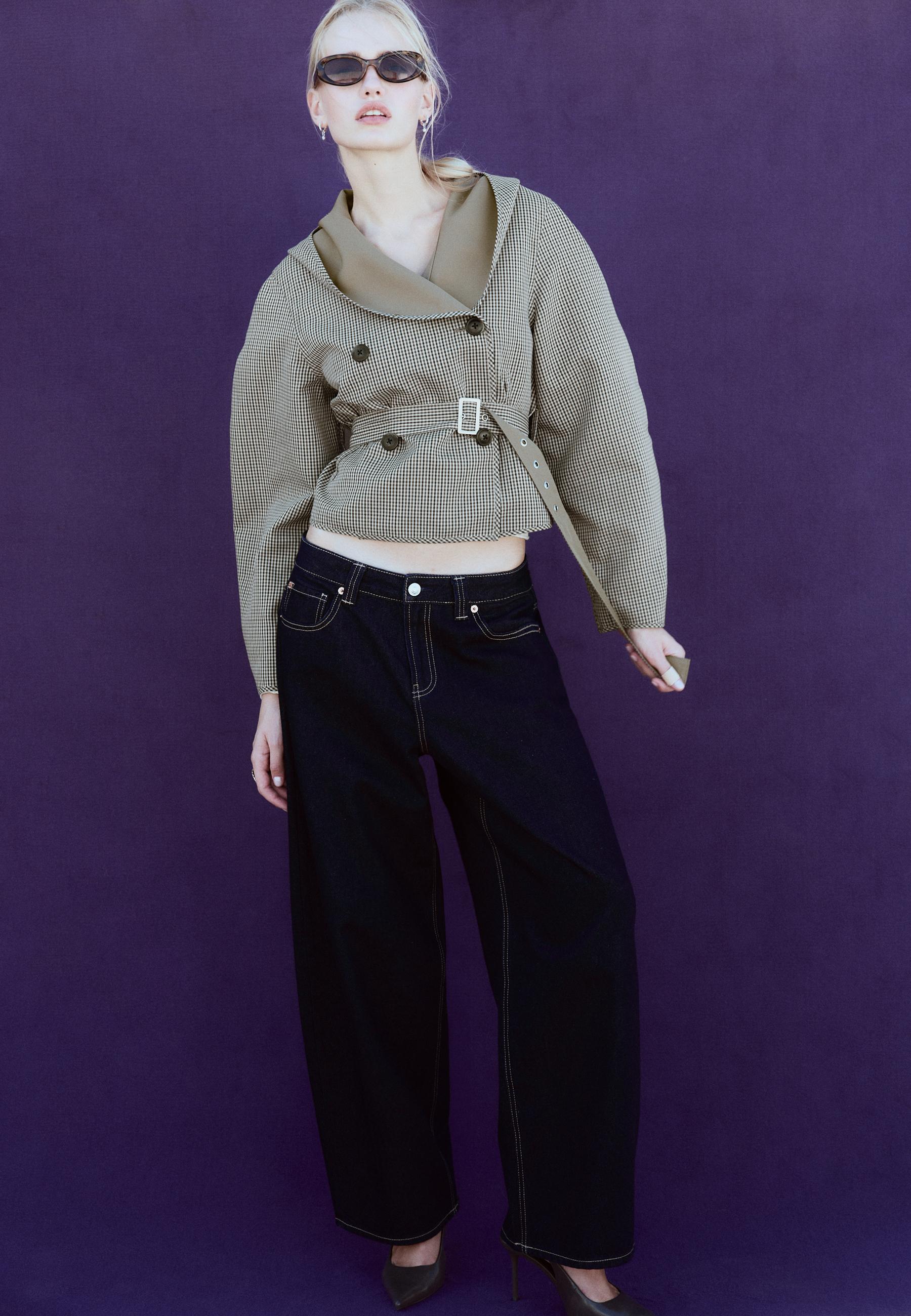 Stradivarius D80 barrel jean görsel 2