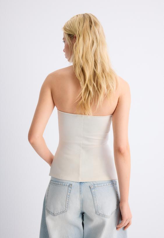 bandeau escote corazon