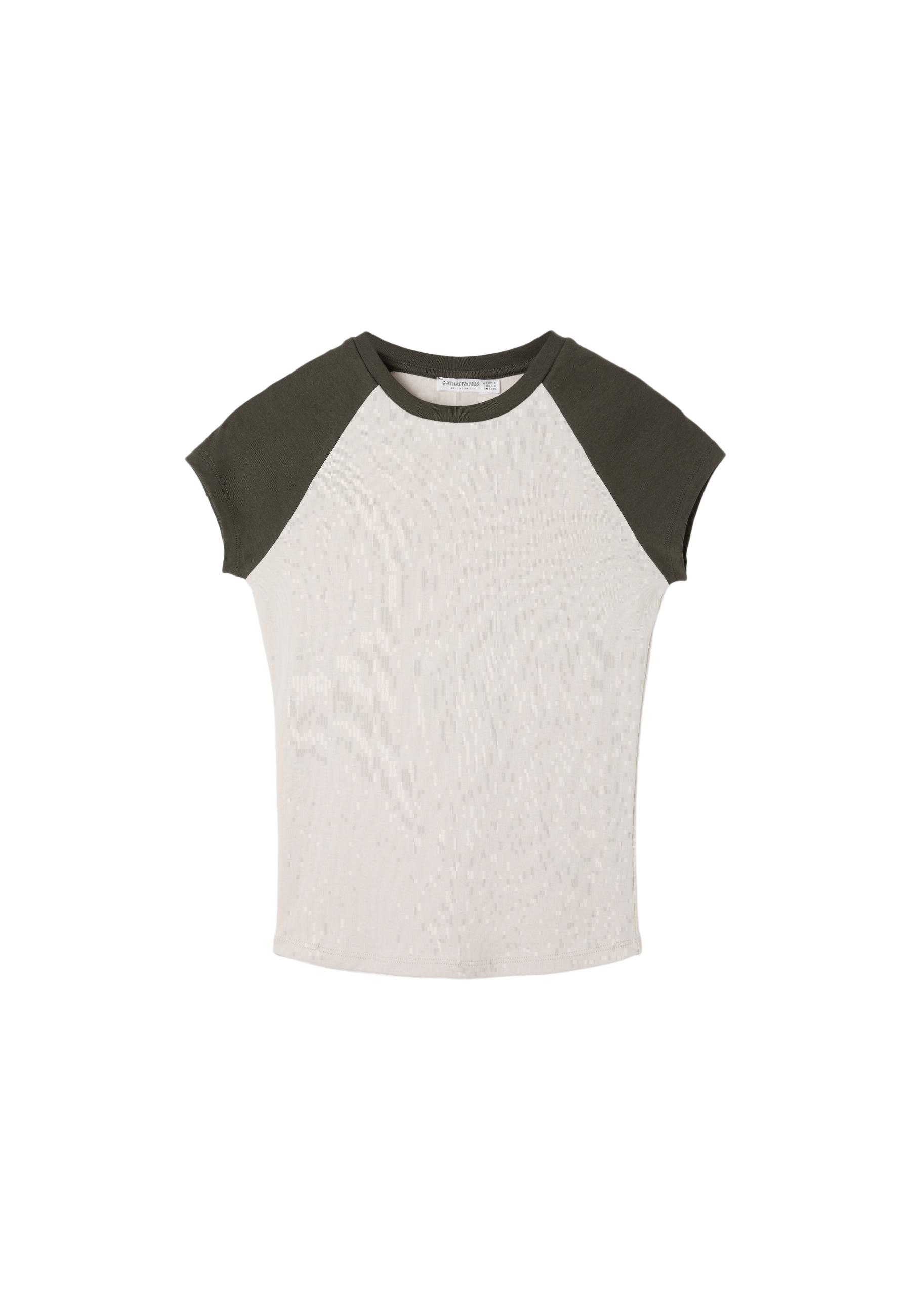 Short sleeve raglan T-shirt — Stone