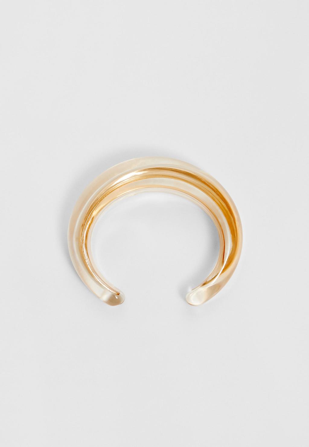 Bracelet rigide transparent