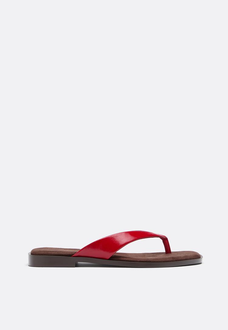 Stradivarius Φλατ Σανδάλια Thong Μίξη 40