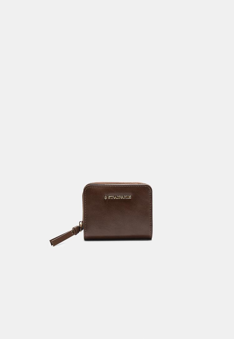 Stradivarius Peňaženka Na Zips Brown Os