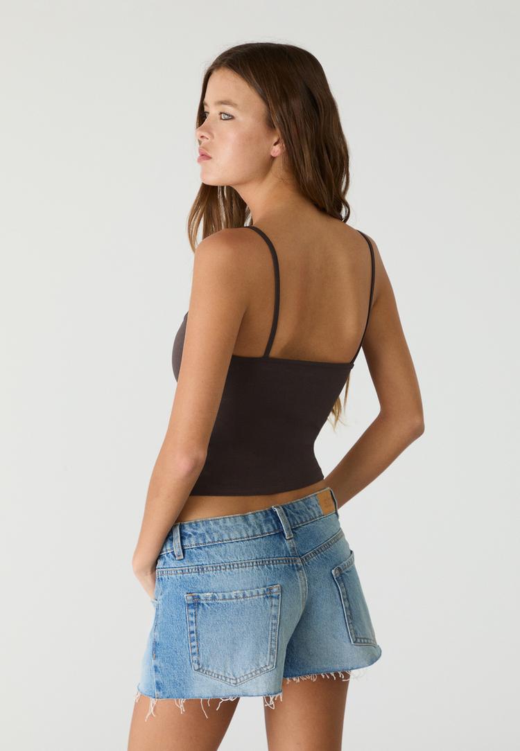 shorts mini denim