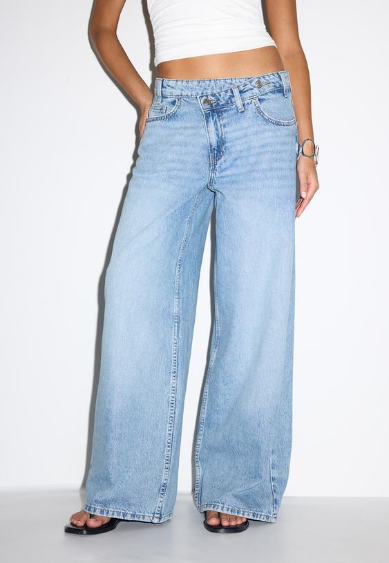 jeans cintura cruzada