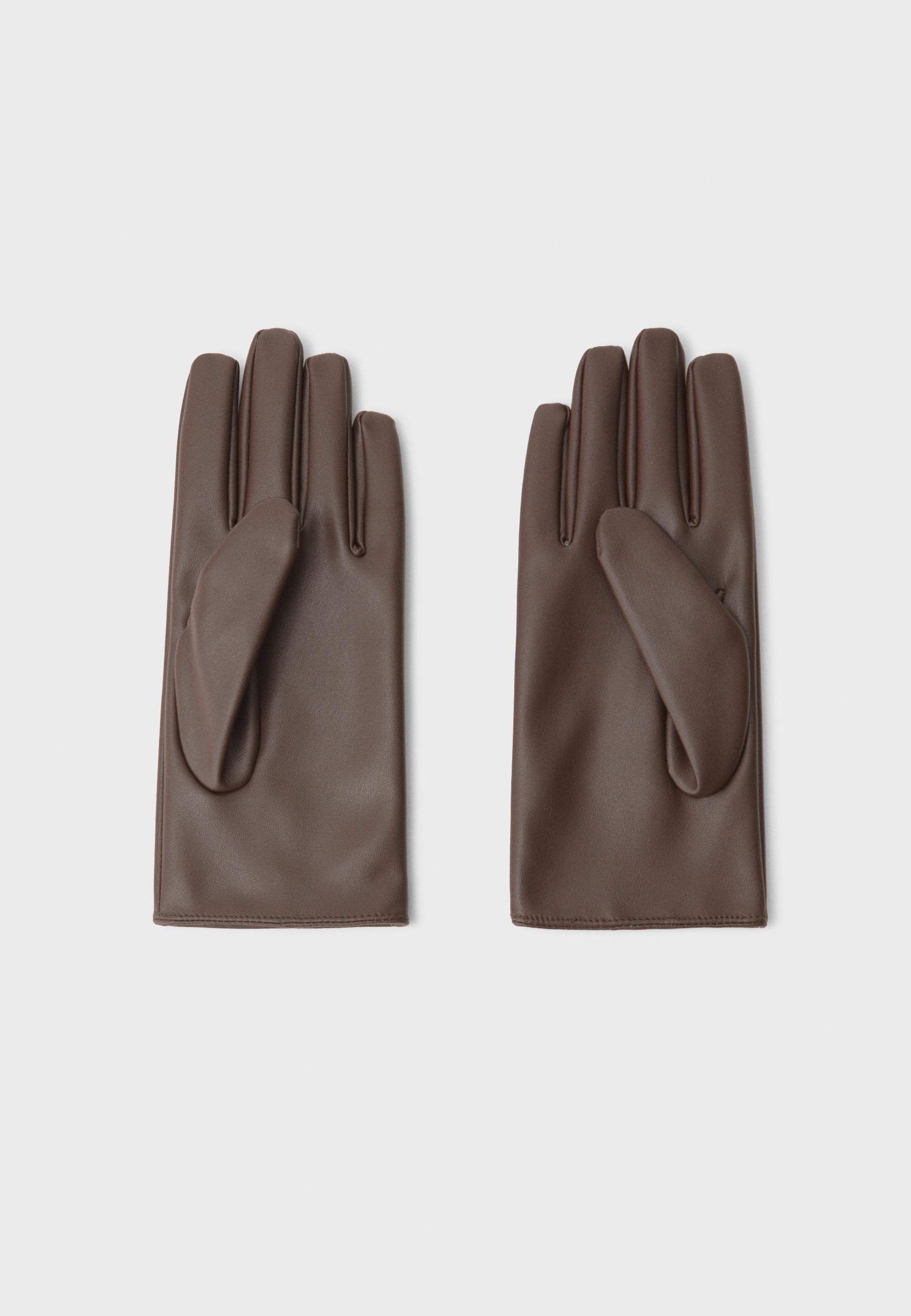 Stradivarius Bas-Handskar Med Skinneffekt dam