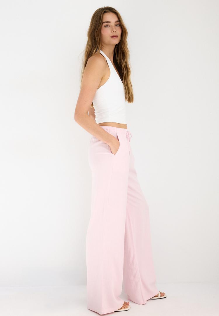 pantalon fluide effet lin