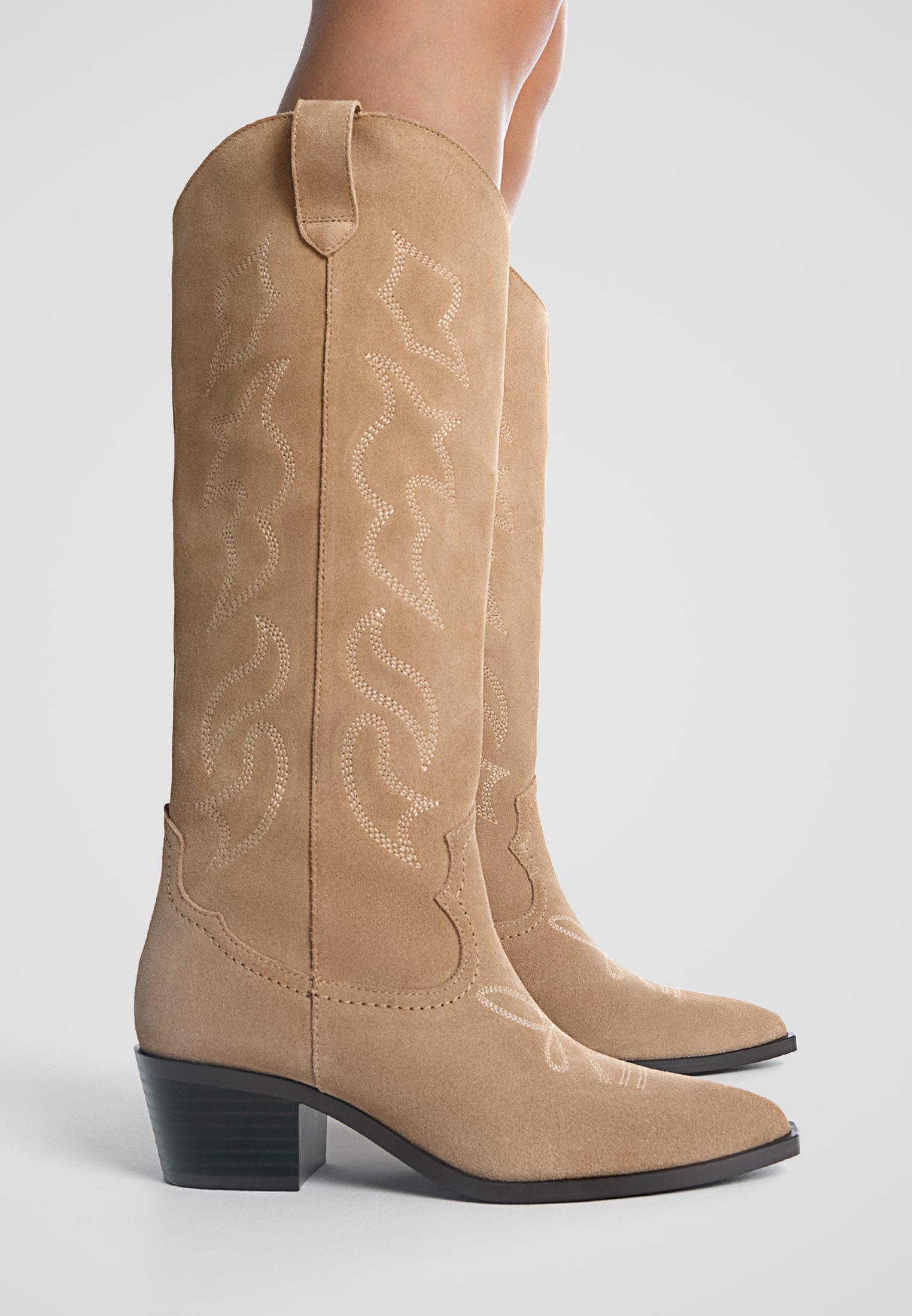 Suede shops western boots ladies