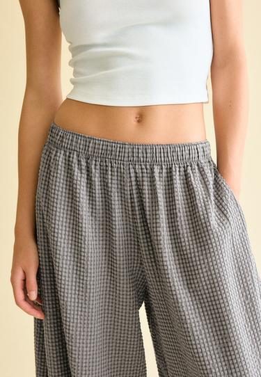 Check volume trousers — Dark grey 4