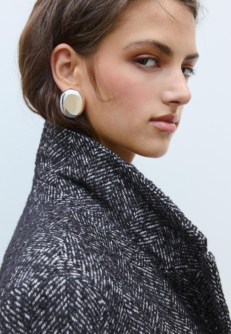 oversize herringbone coat