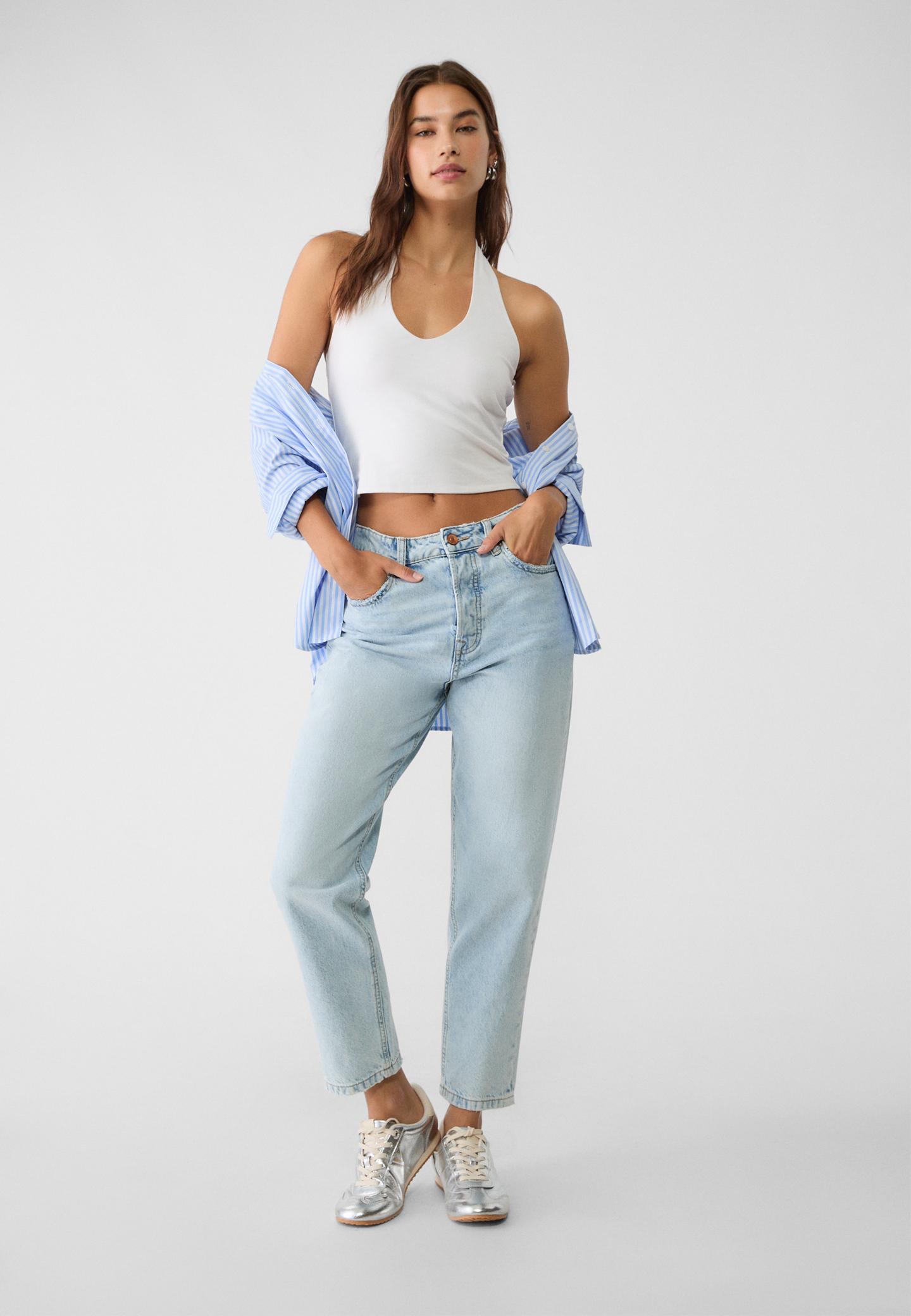 Stradivarius Mom Jeans Slim Fit Stradivarius Slim Mom Jeans