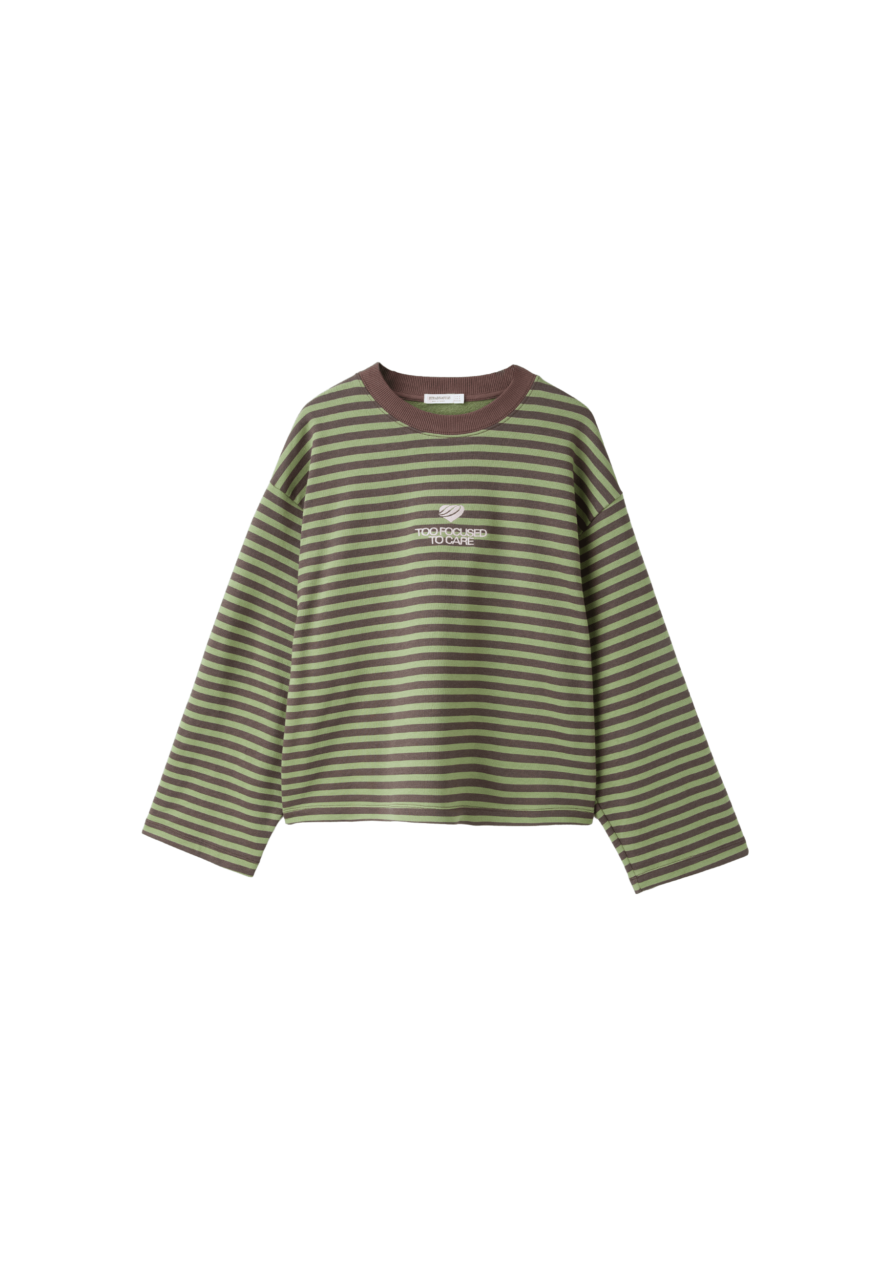 Striped sweatshirt — Khaki