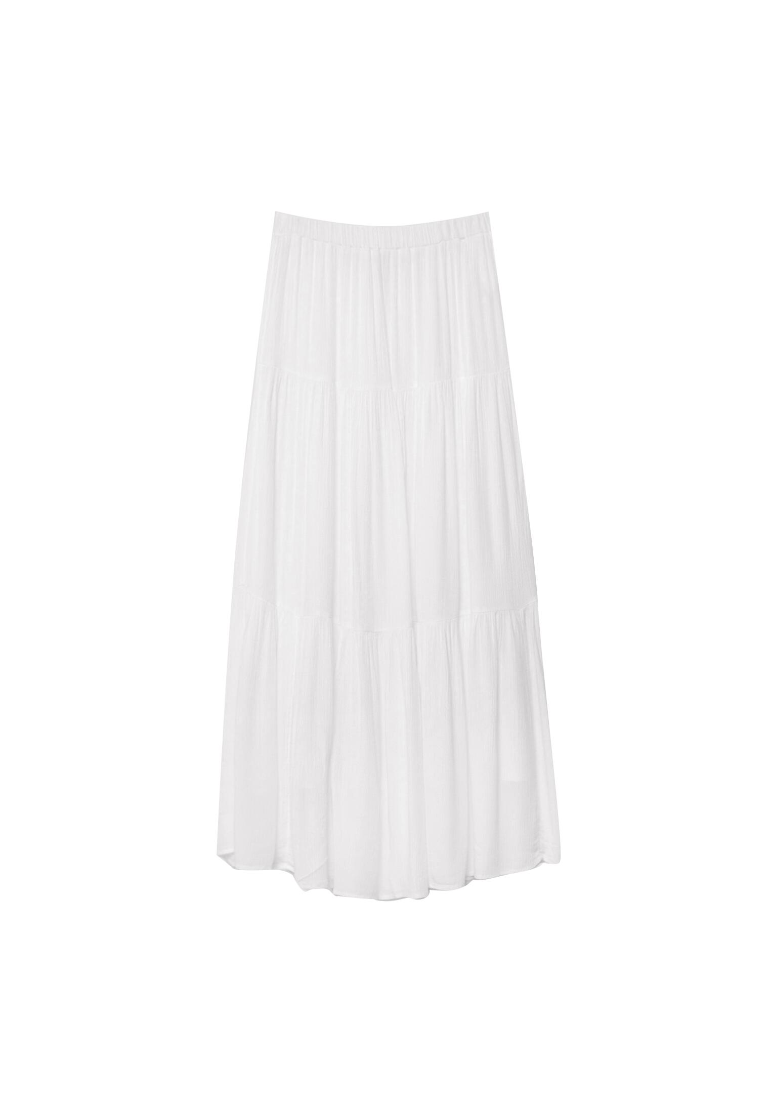 Boho midi skirt — White