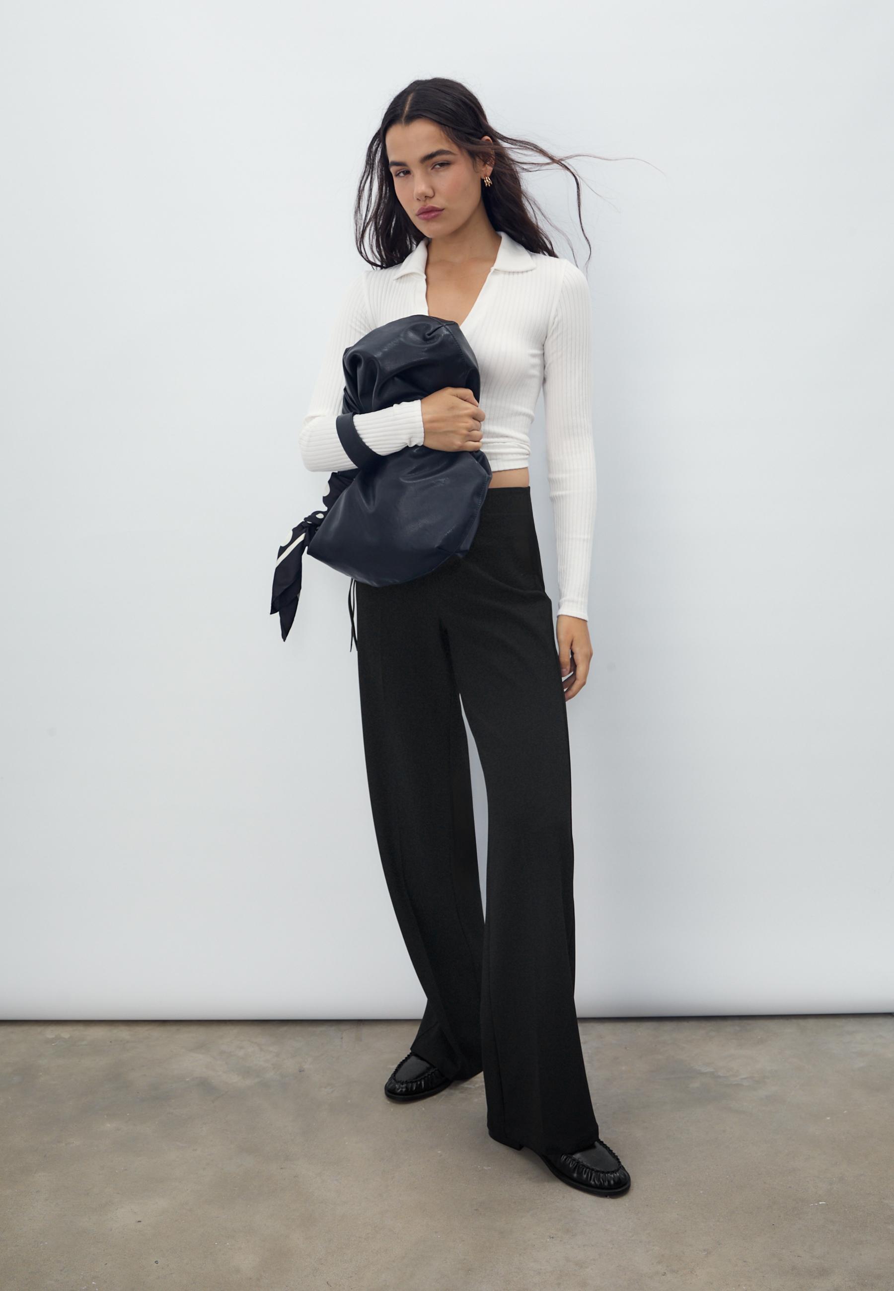 Pantalon habillé wide leg