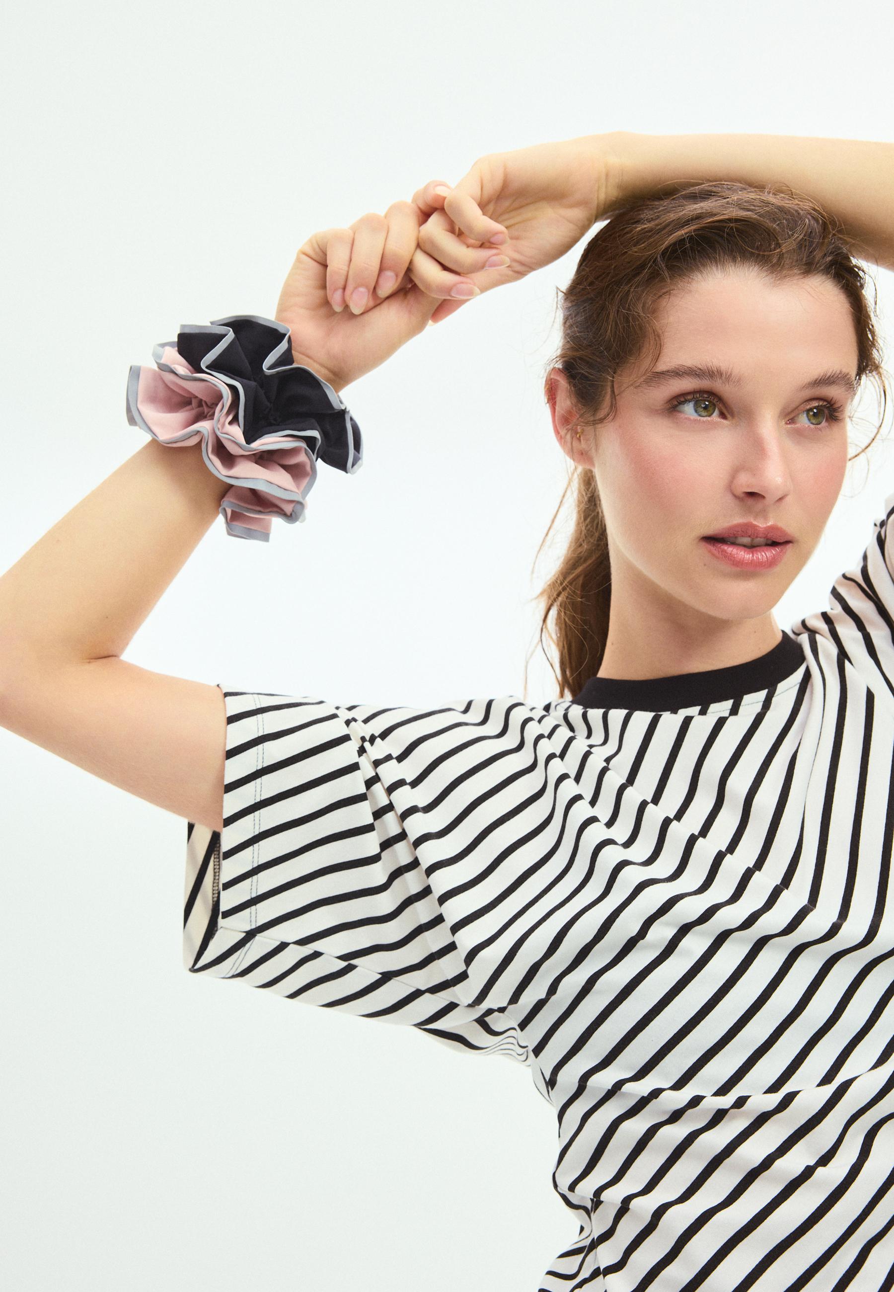 Striped short sleeve T-shirt — Ecru