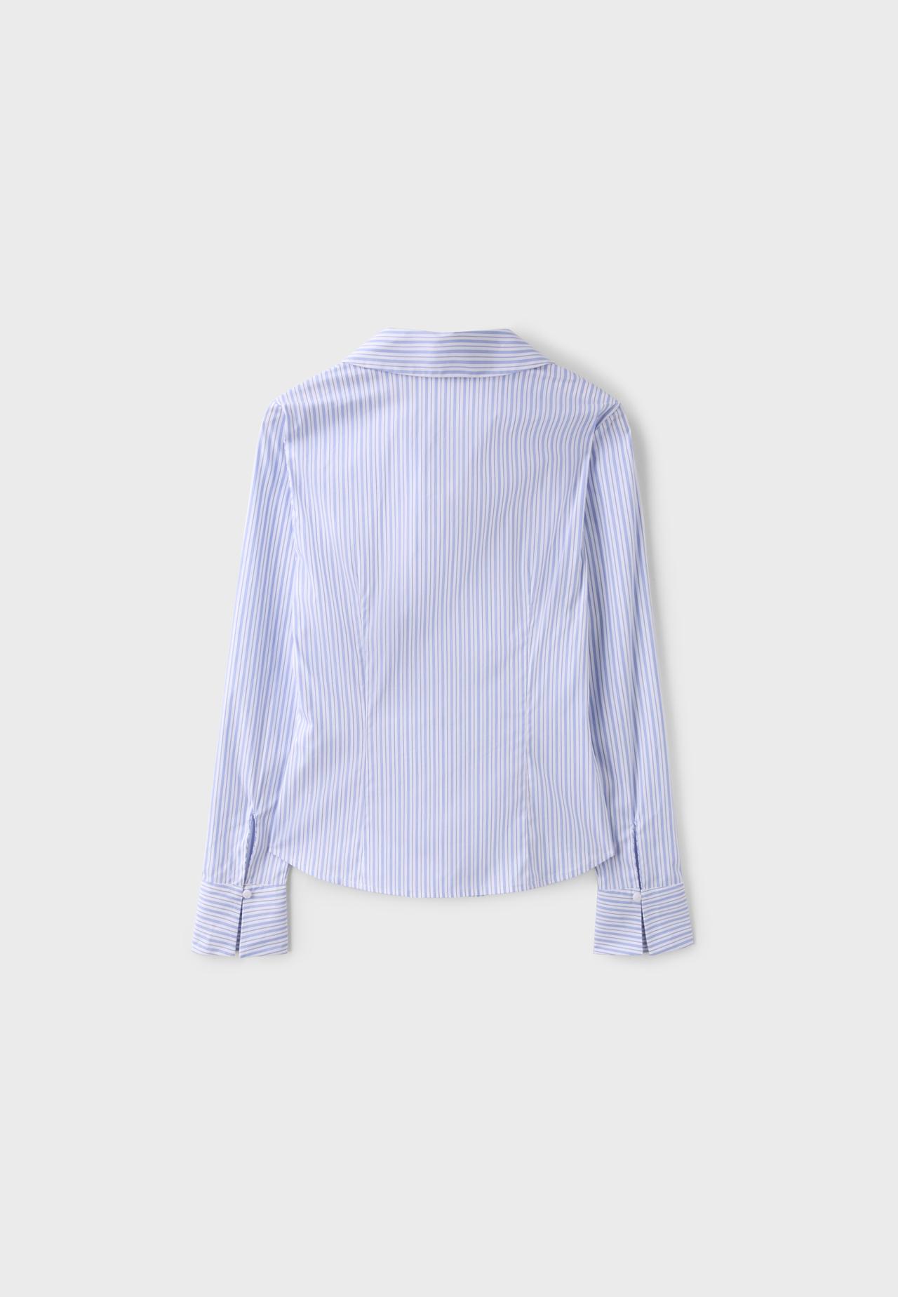 Fitted basic shirt — Sky blue