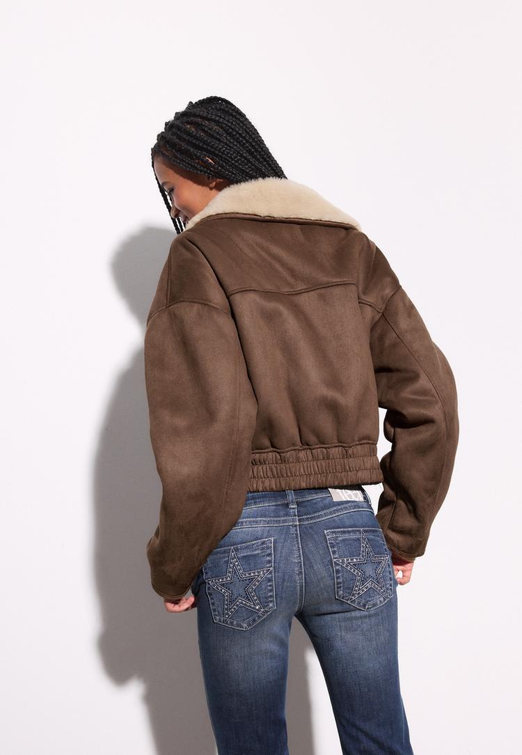 cazadora doble faz cruzada