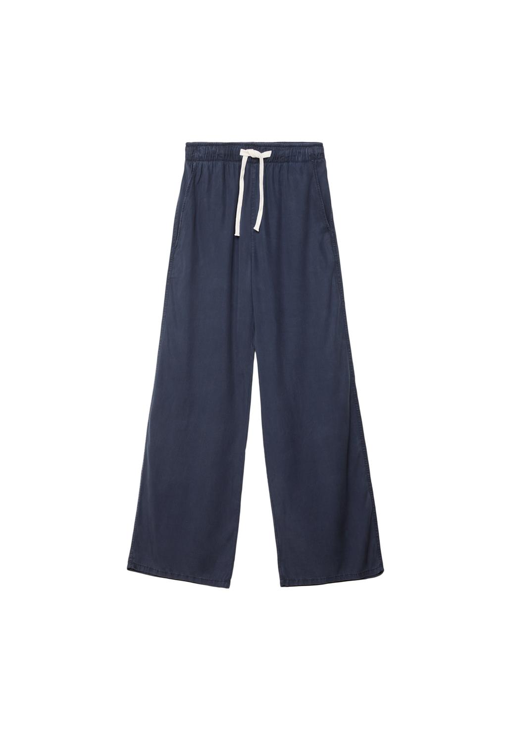 Loose-fitting lyocell trousers