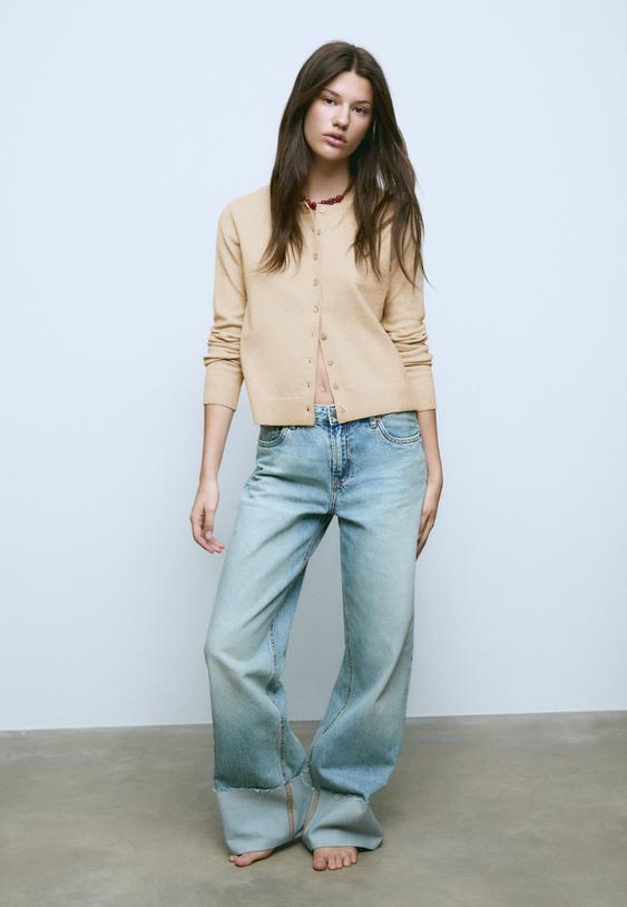 gebreid vest met knopen en zachte touch