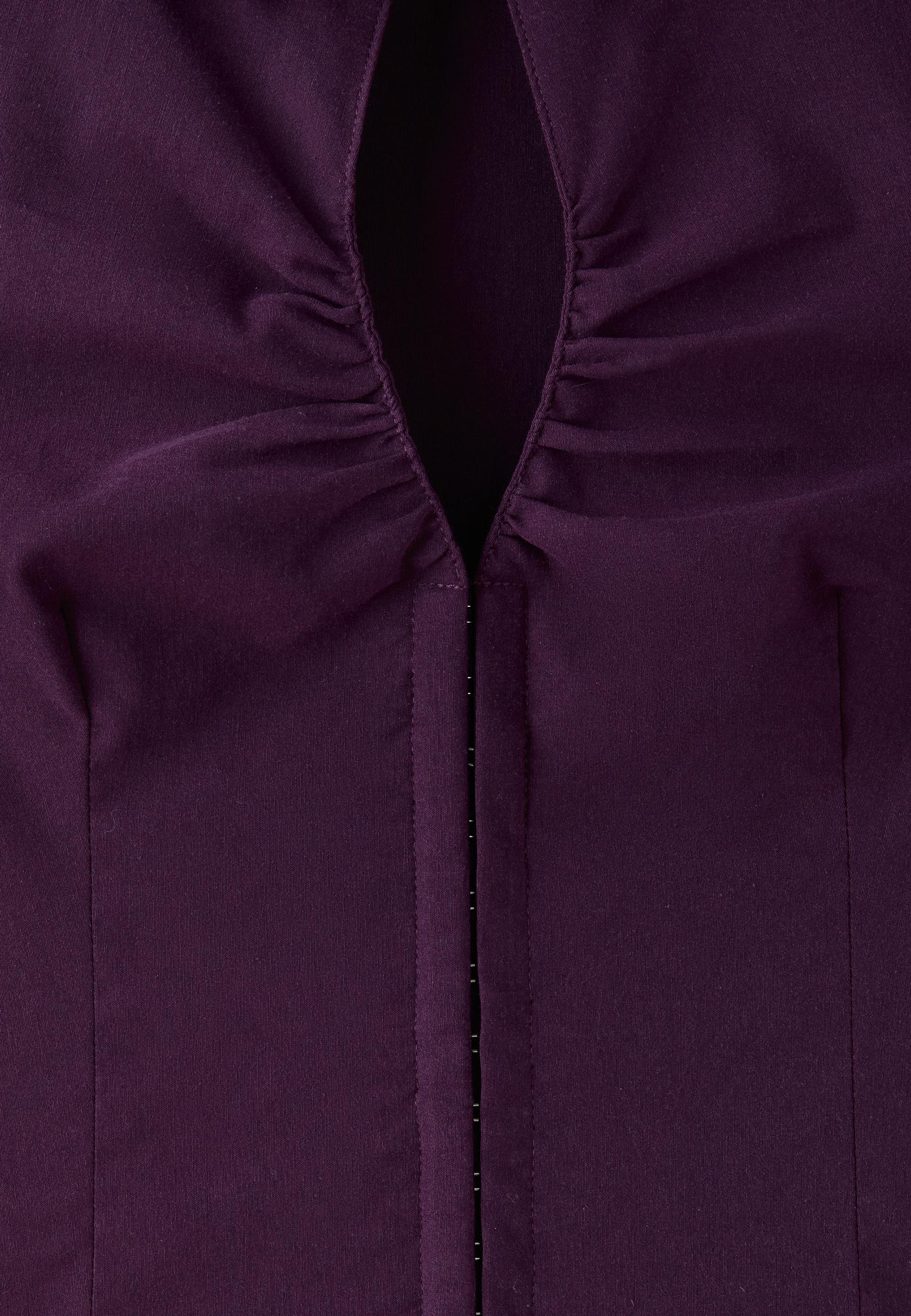 Cut-out short sleeve shirt — Purple