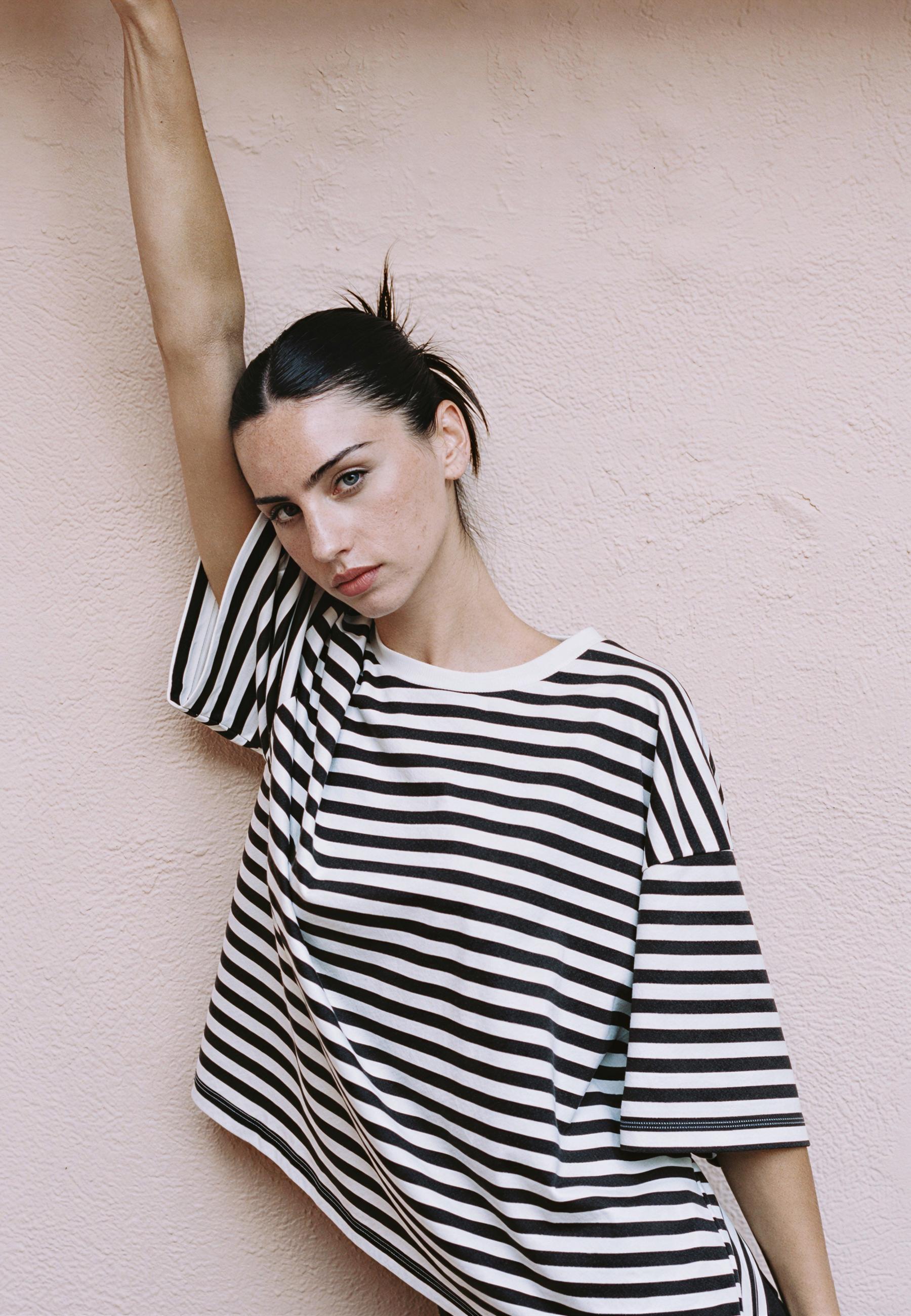 Boxy short sleeve T-shirt — Ecru