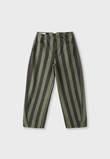 Barrel fit jeans with adjuster — Khaki 6