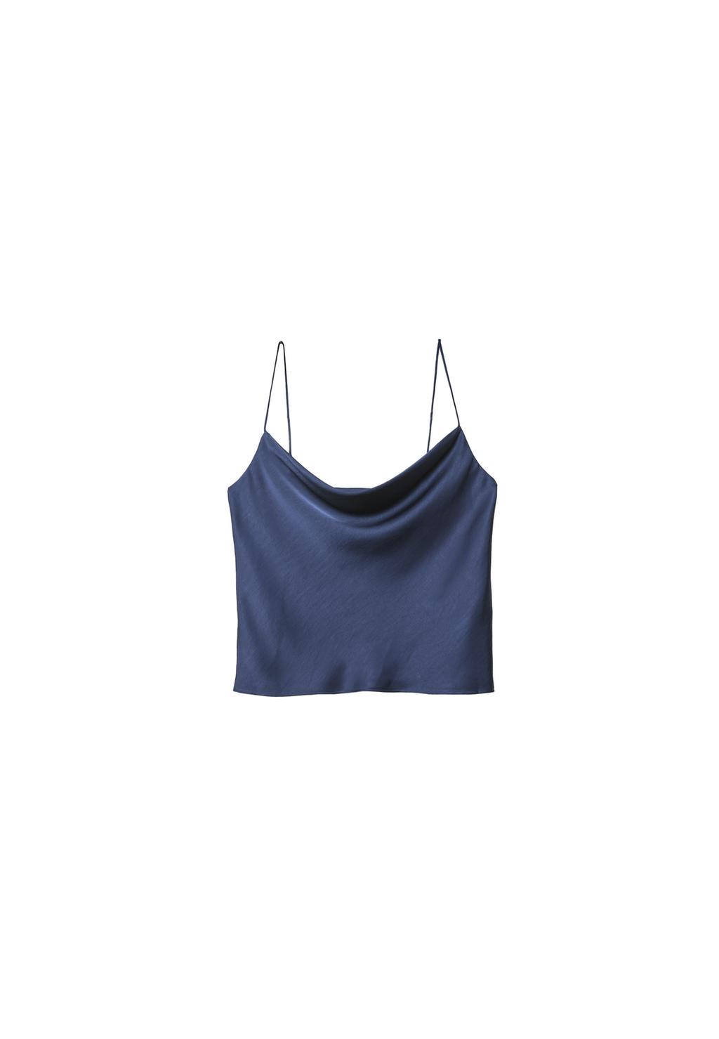 Top satinado tirantes