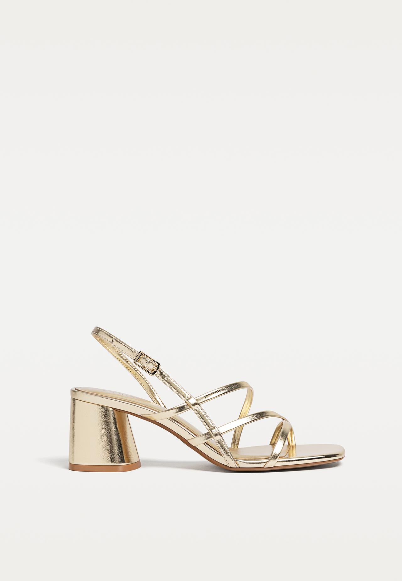 Sandales talon large - Mode femme | Stradivarius France